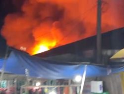 Kebakaran Pasar Sari Mulia Kapuas Hanguskan Blok Tengah, Api Diduga Berasal dari Lapak Kasbah