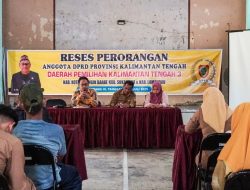 Dewan Kalteng Dorong Aspirasi Masyarakat di Dapil III Masuk Program Prioritas Daerah