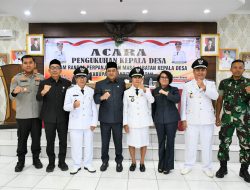 Tiga Kepala Desa di Barsel Dikukuhkan Perpanjangan Masa Jabatan