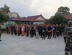 Koramil Katingan Tengah Latih 150 Pelajar Disiplin Baris Berbaris
