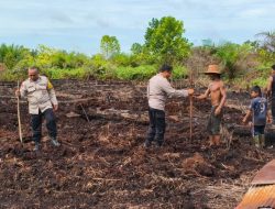 Polsek Pahandut Pastikan Lahan Jagung Siap Tanam, Dukung Ketahanan Pangan 2026