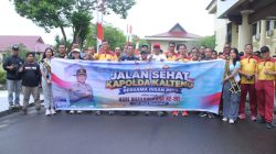 Jelang HUT 80 Bhayangkara, Kapolda Kalteng Perkuat Sinergi Pers Melalui Jalan Sehat Bersama