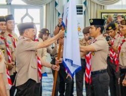 Bawa Nama Kalteng ke Tingkat Nasional, 506 Pramuka Dilepas Gubernur Agustiar ke Jamnas XII