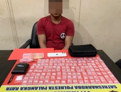 135 Paket Diduga Shabu Ditemukan di Kamar, AR Diamankan Polisi