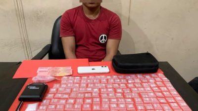 135 Paket Diduga Shabu Ditemukan di Kamar, AR Diamankan Polisi