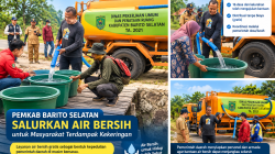 Pemkab Barsel Salurkan Air Bersih Gratis Saat Kemarau Panjang