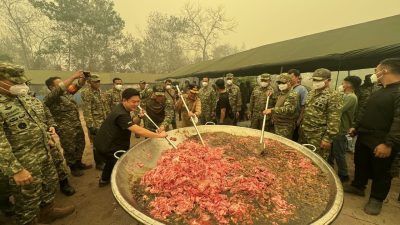 Kuliner Merah Putih Hadirkan Ribuan Porsi untuk Relawan Karhutla