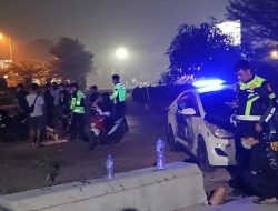 Patroli Balap Liar Ungkap Dugaan Tabrak Lari, Motor Bonceng Tiga Tumbang di Bundaran Sampah